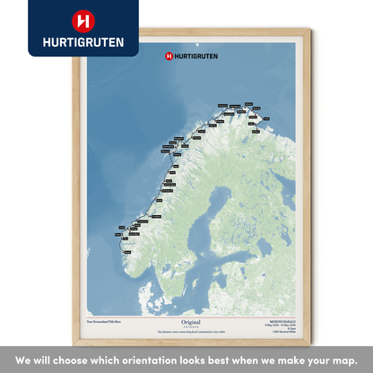 Hurtigruten Cruise Map