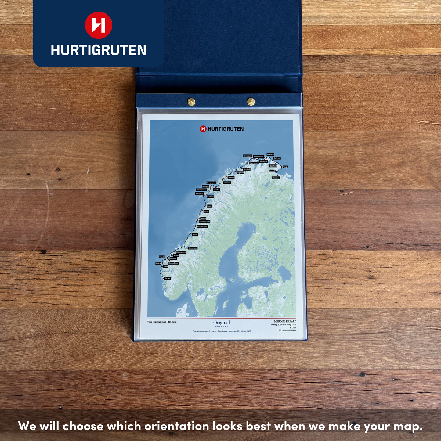 Hurtigruten Cruise Map