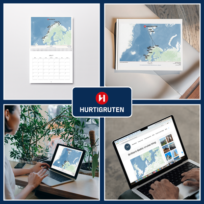 Hurtigruten Digital Cruise Map