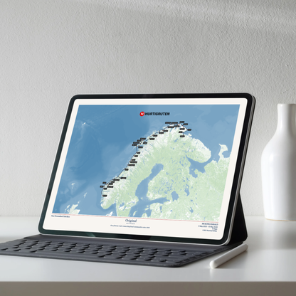Hurtigruten Digital Cruise Map