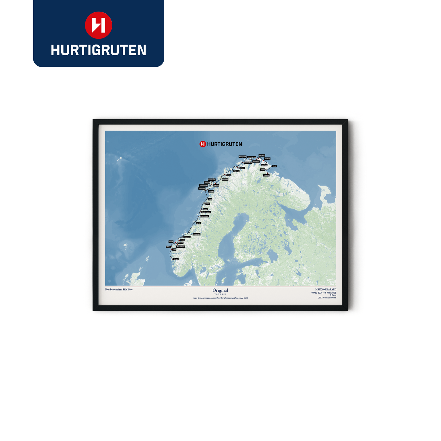 Hurtigruten Cruise Map