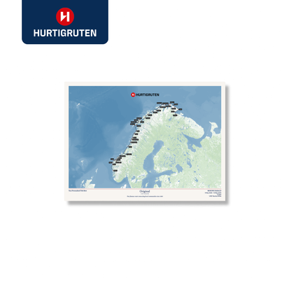 Hurtigruten Cruise Map