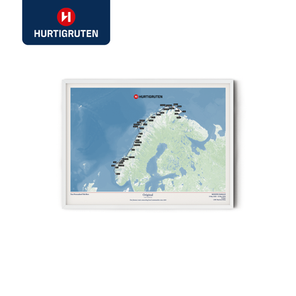 Hurtigruten Cruise Map