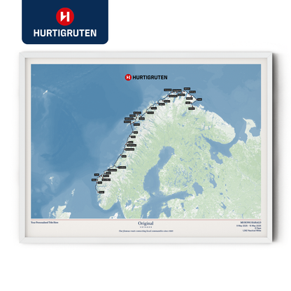 Hurtigruten Cruise Map