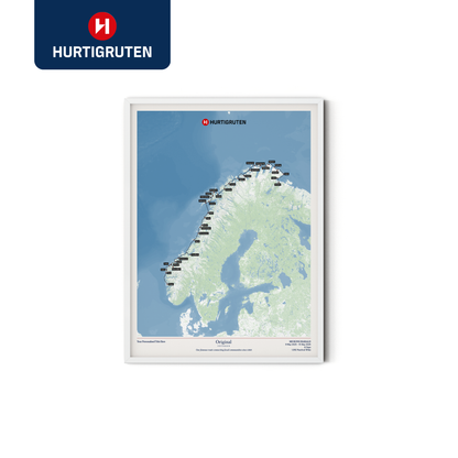 Hurtigruten Cruise Map