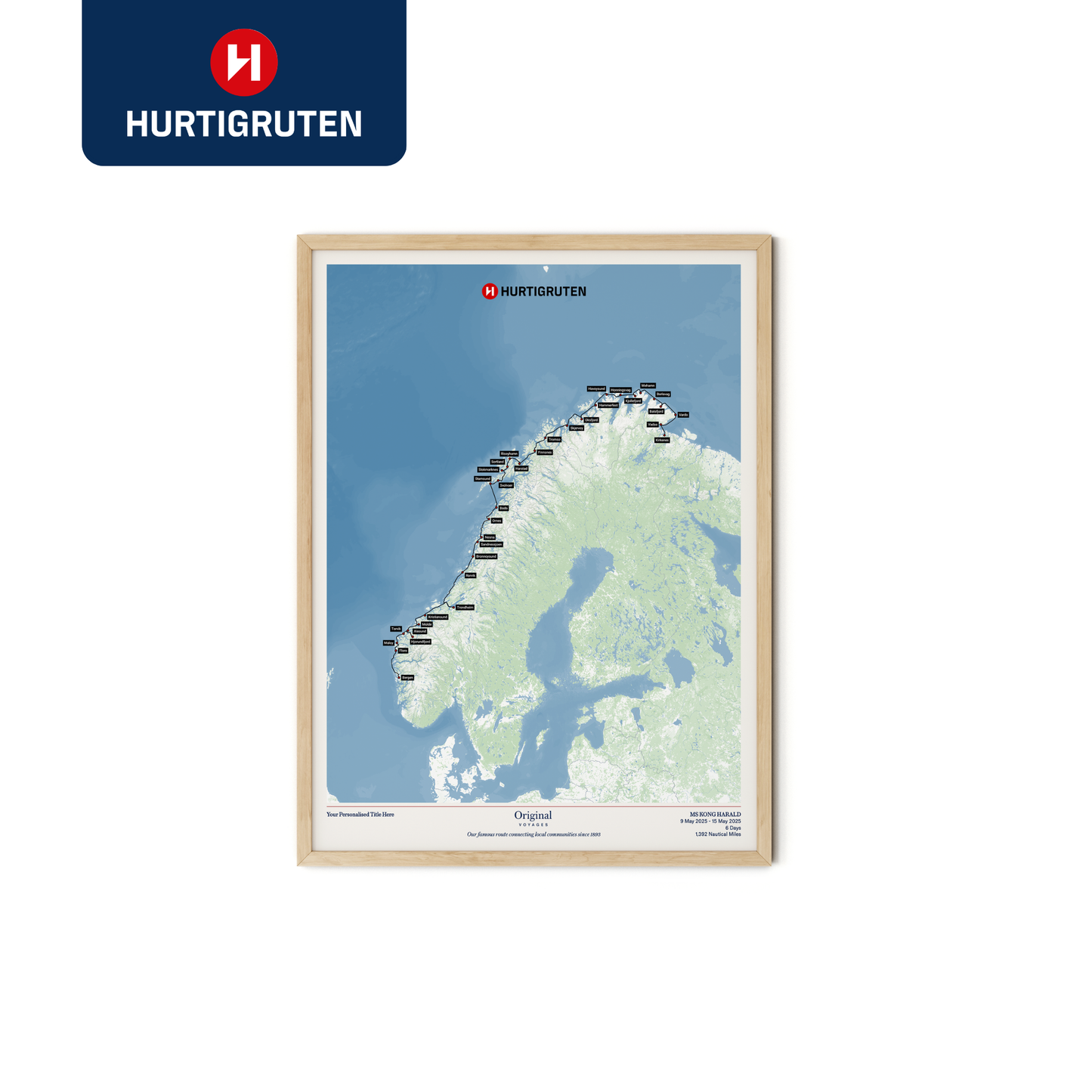 Hurtigruten Cruise Map
