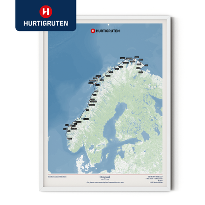 Hurtigruten Cruise Map