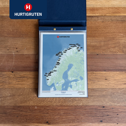 Hurtigruten Cruise Map