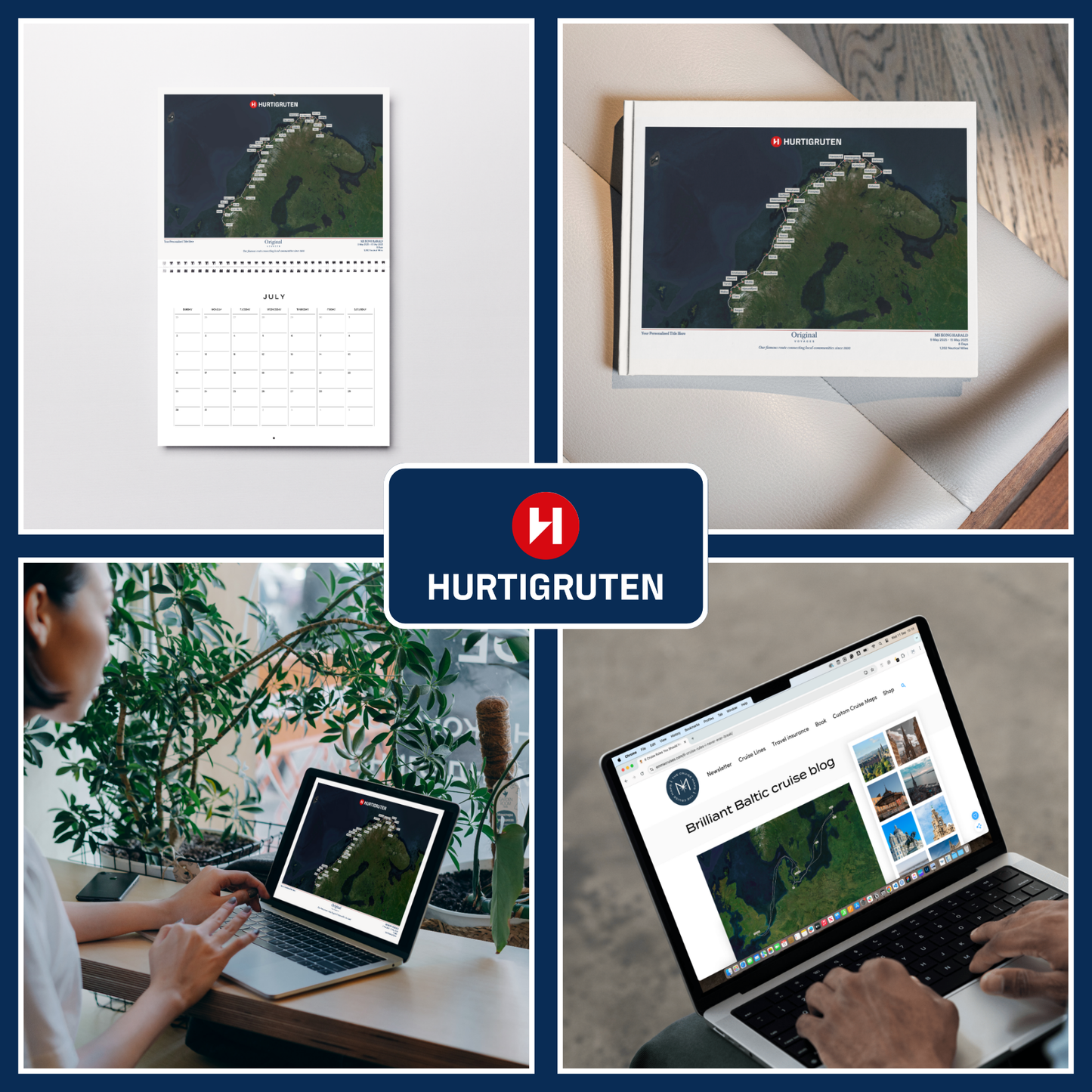 Hurtigruten Digital Cruise Map - Satellite