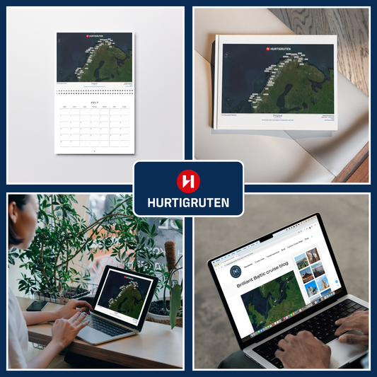 Hurtigruten Digital Cruise Map - Satellite