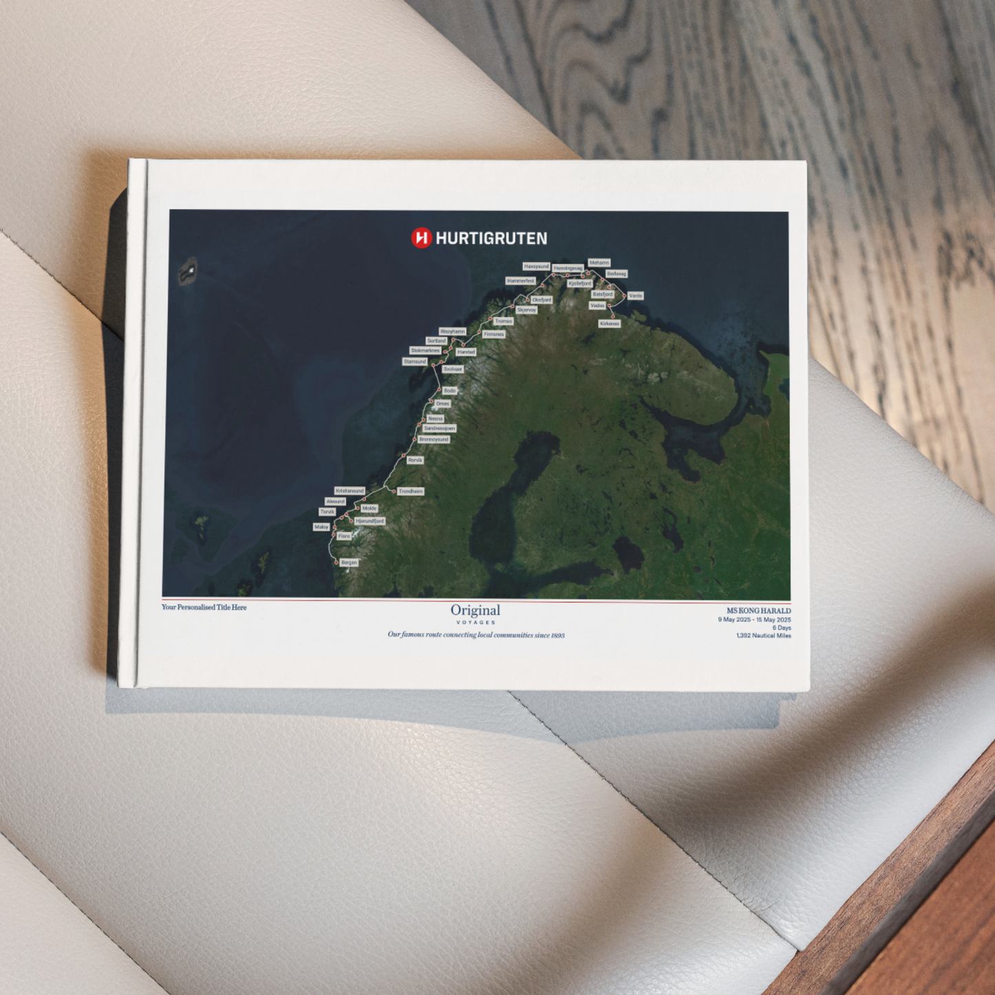 Hurtigruten Digital Cruise Map - Satellite