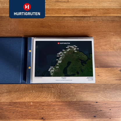 Hurtigruten Cruise Map - Satellite