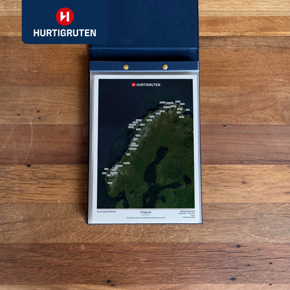 Hurtigruten Cruise Map - Satellite