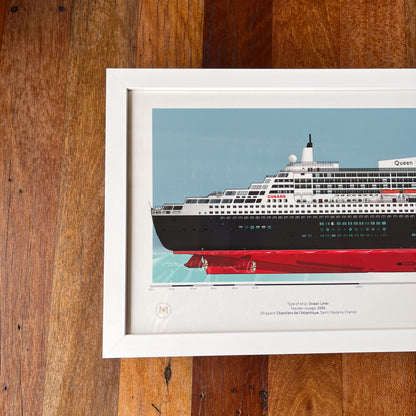 Queen Mary 2 Scale Ship Portrait