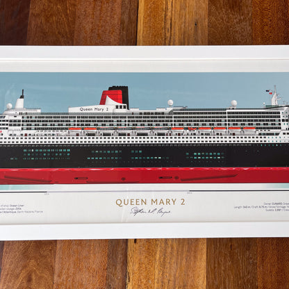 Queen Mary 2 Scale Ship Portrait