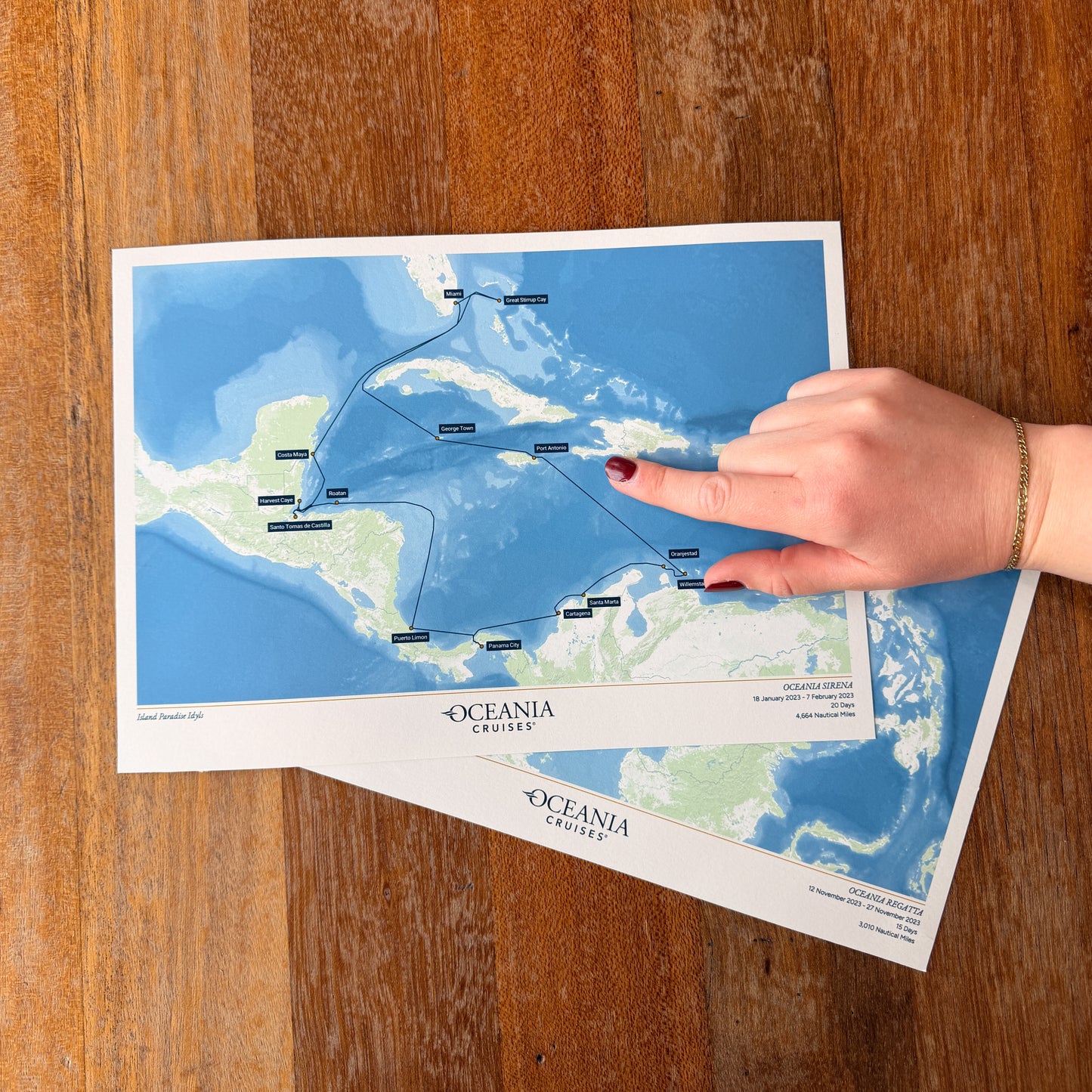 Oceania Cruises Map