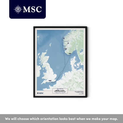 MSC Cruise Map