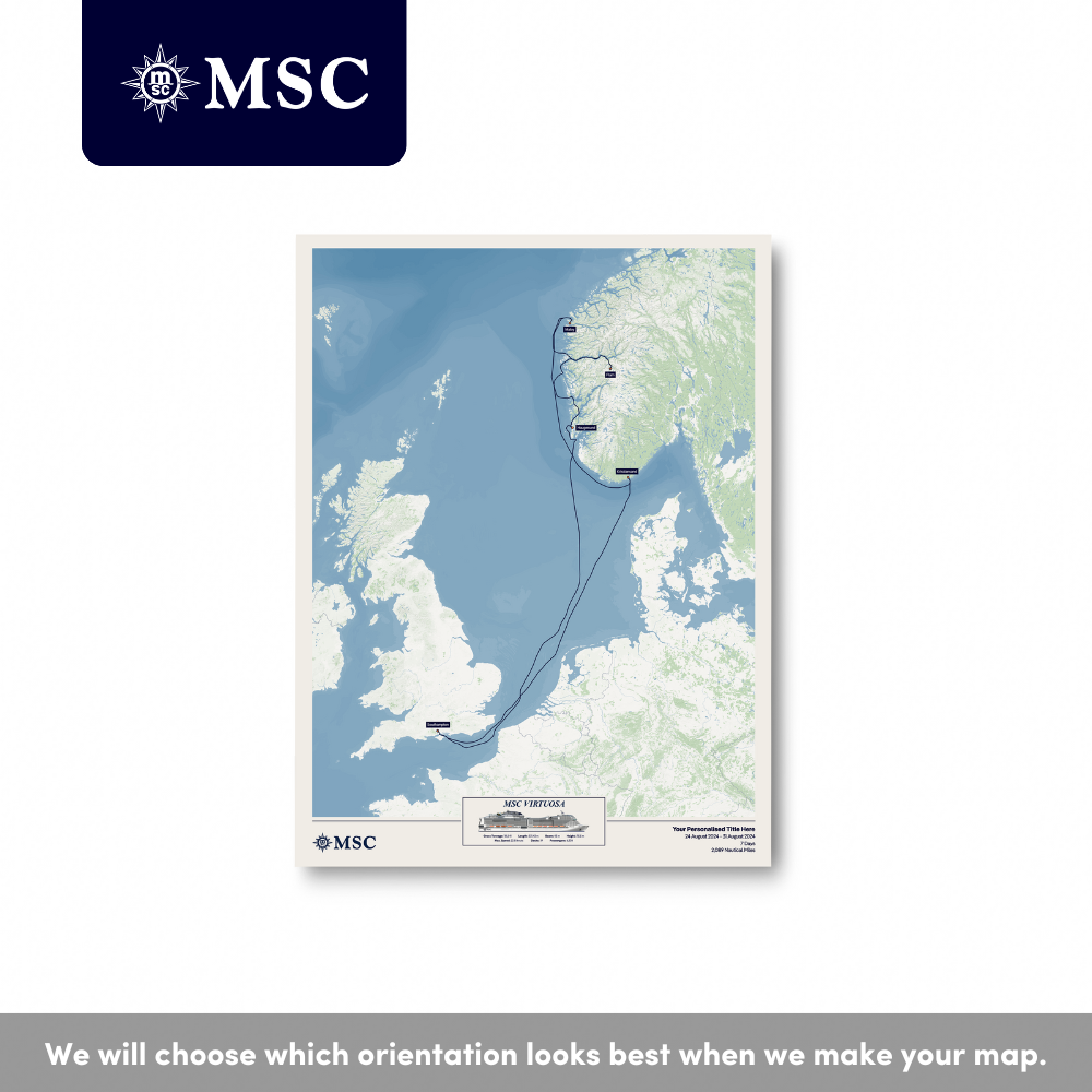 MSC Cruise Map