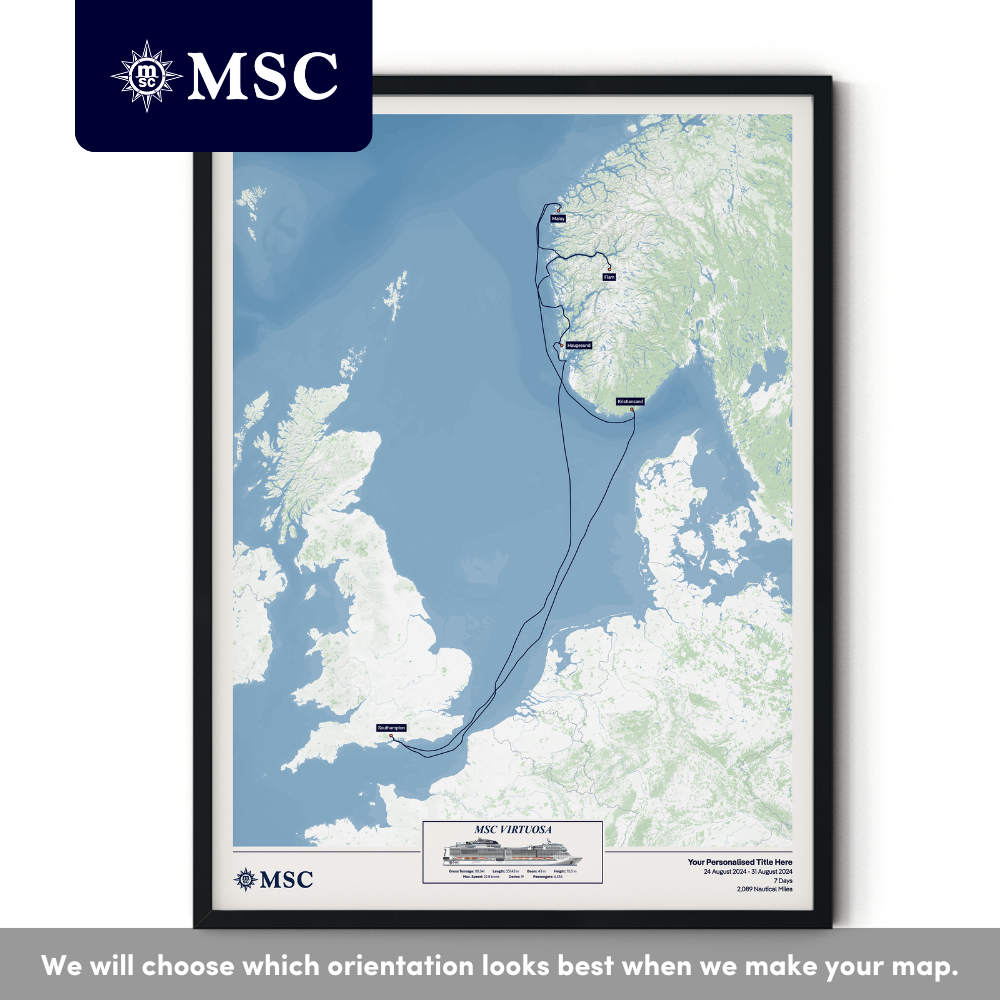 MSC Cruise Map