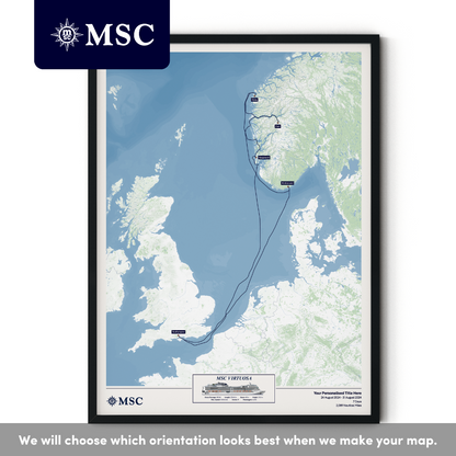 MSC Cruise Map
