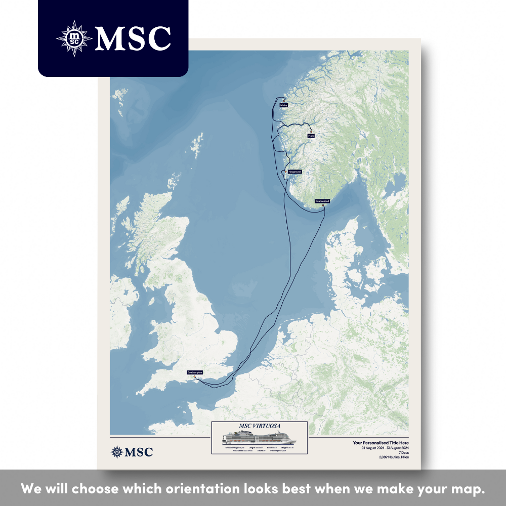 MSC Cruise Map