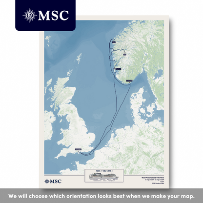 MSC Cruise Map