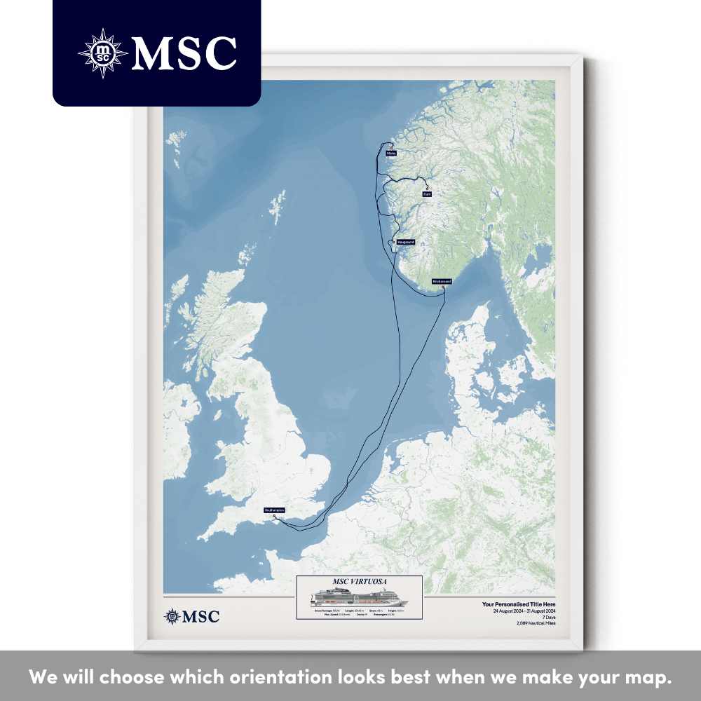MSC Cruise Map