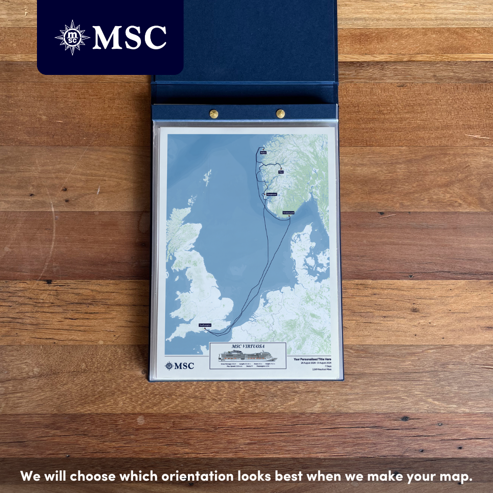 MSC Cruise Map