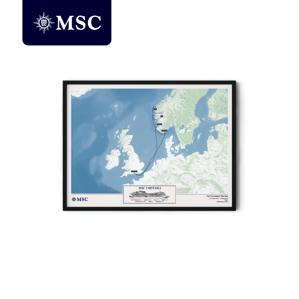 MSC Cruise Map