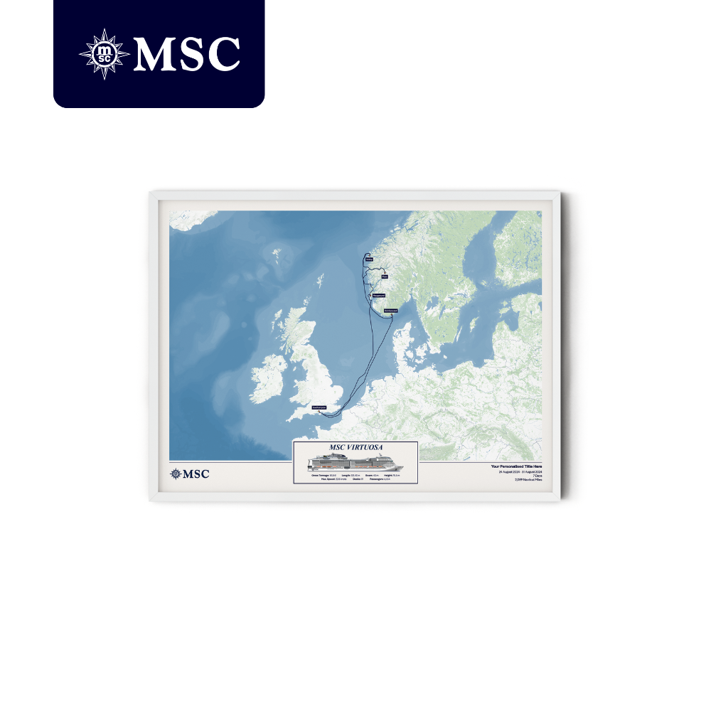 MSC Cruise Map