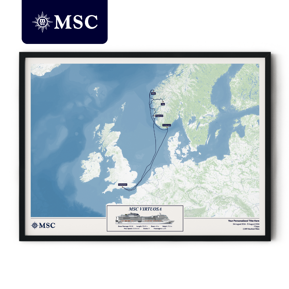MSC Cruise Map