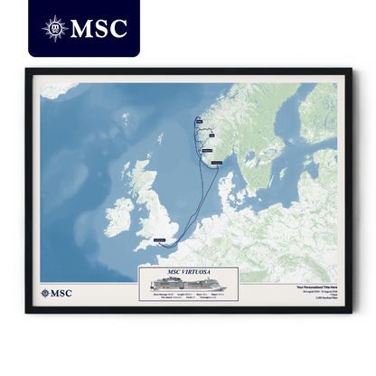 MSC Cruise Map