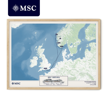 MSC Cruise Map