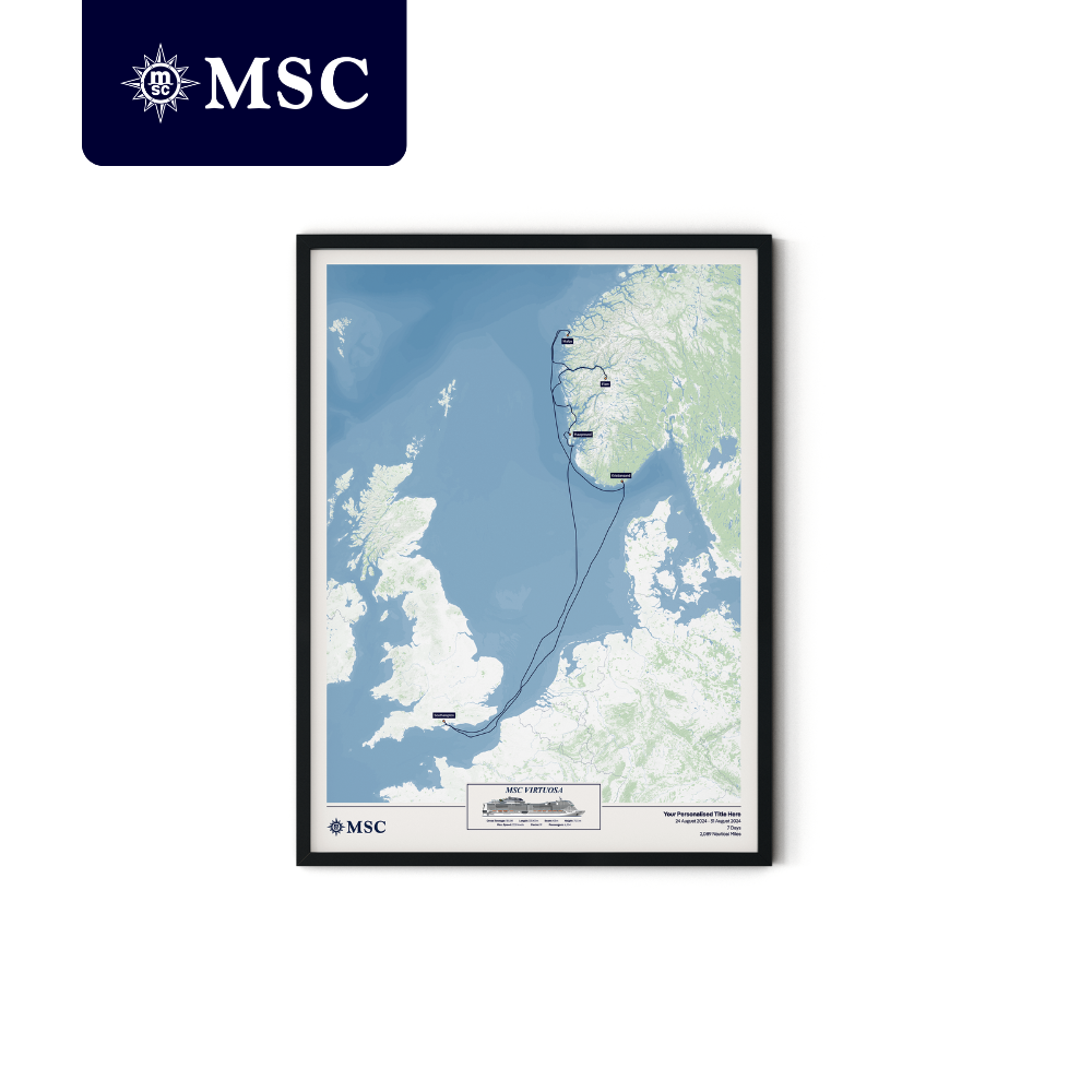 MSC Cruise Map