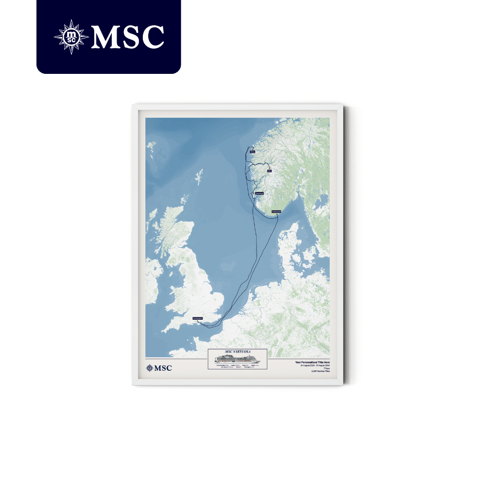 MSC Cruise Map