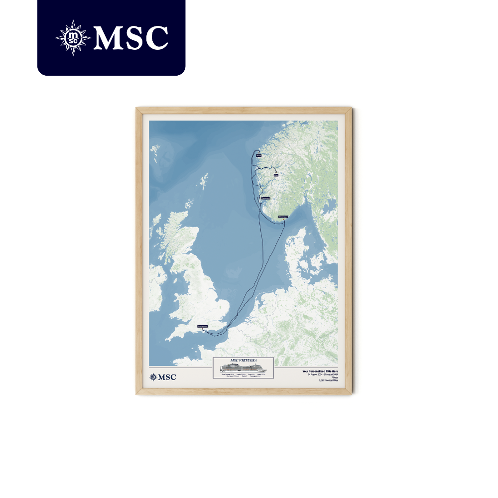MSC Cruise Map