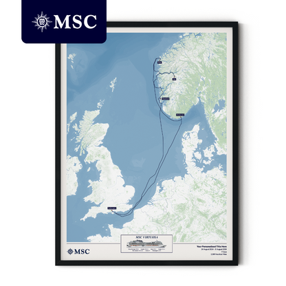 MSC Cruise Map