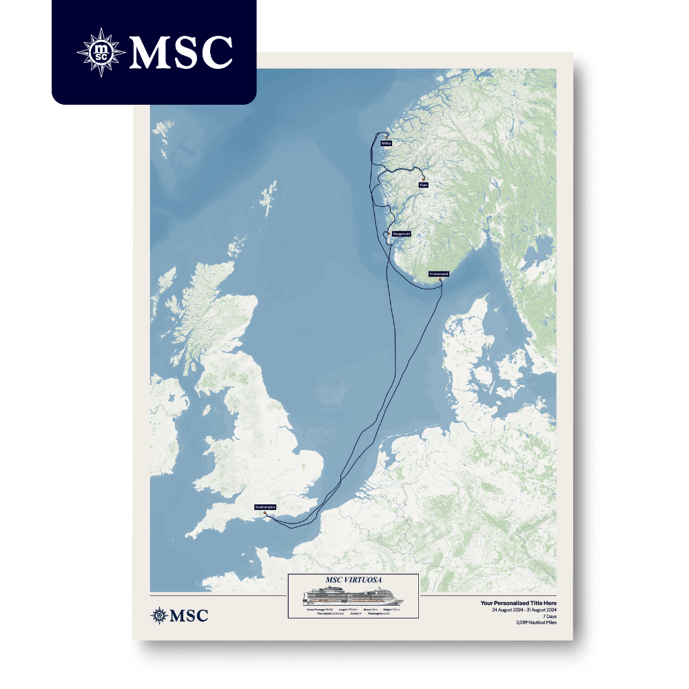 MSC Cruise Map