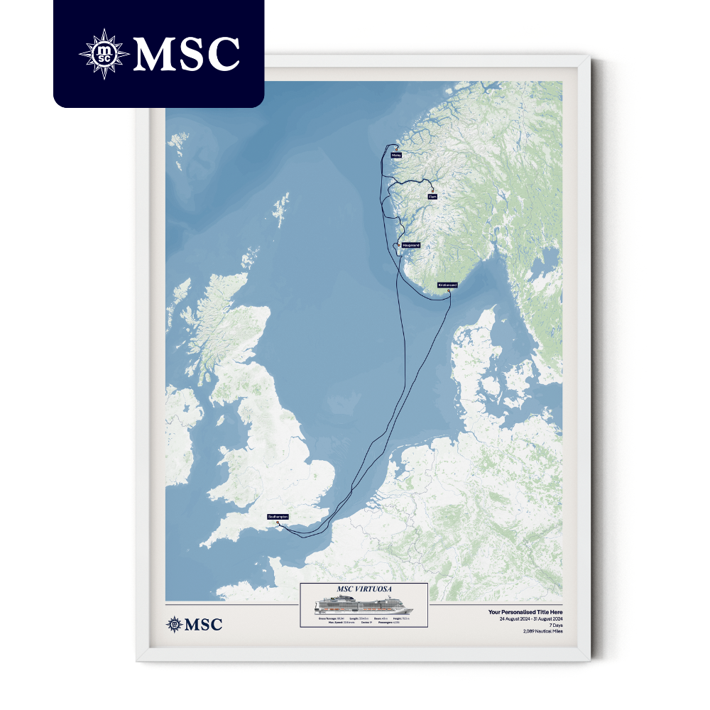 MSC Cruise Map