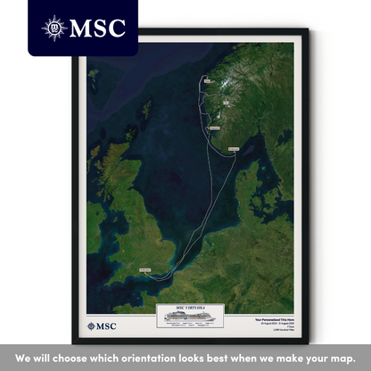 MSC Cruise Map - Satellite
