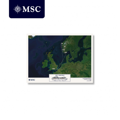 MSC Cruise Map - Satellite