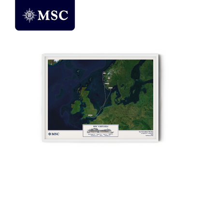 MSC Cruise Map - Satellite