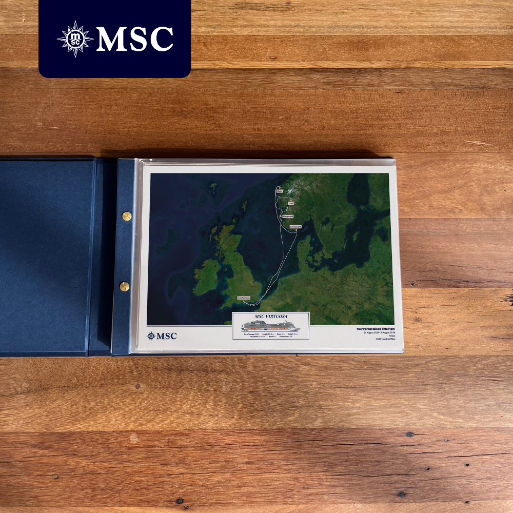 MSC Cruise Map - Satellite