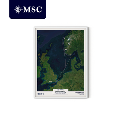 MSC Cruise Map - Satellite
