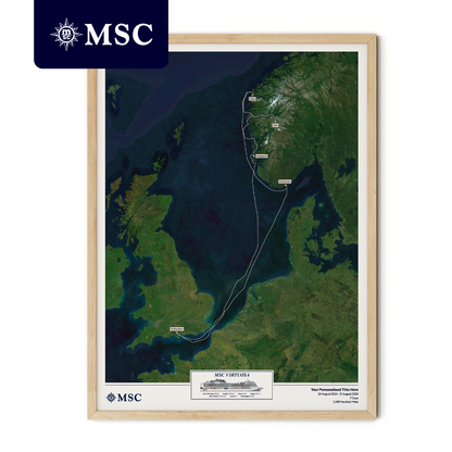 MSC Cruise Map - Satellite