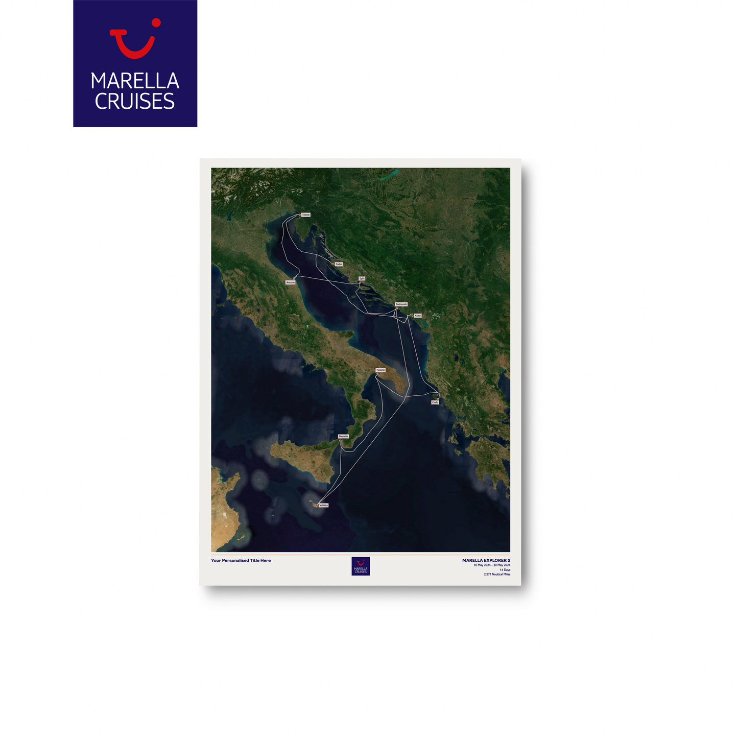 Marella Cruise Map - Satellite