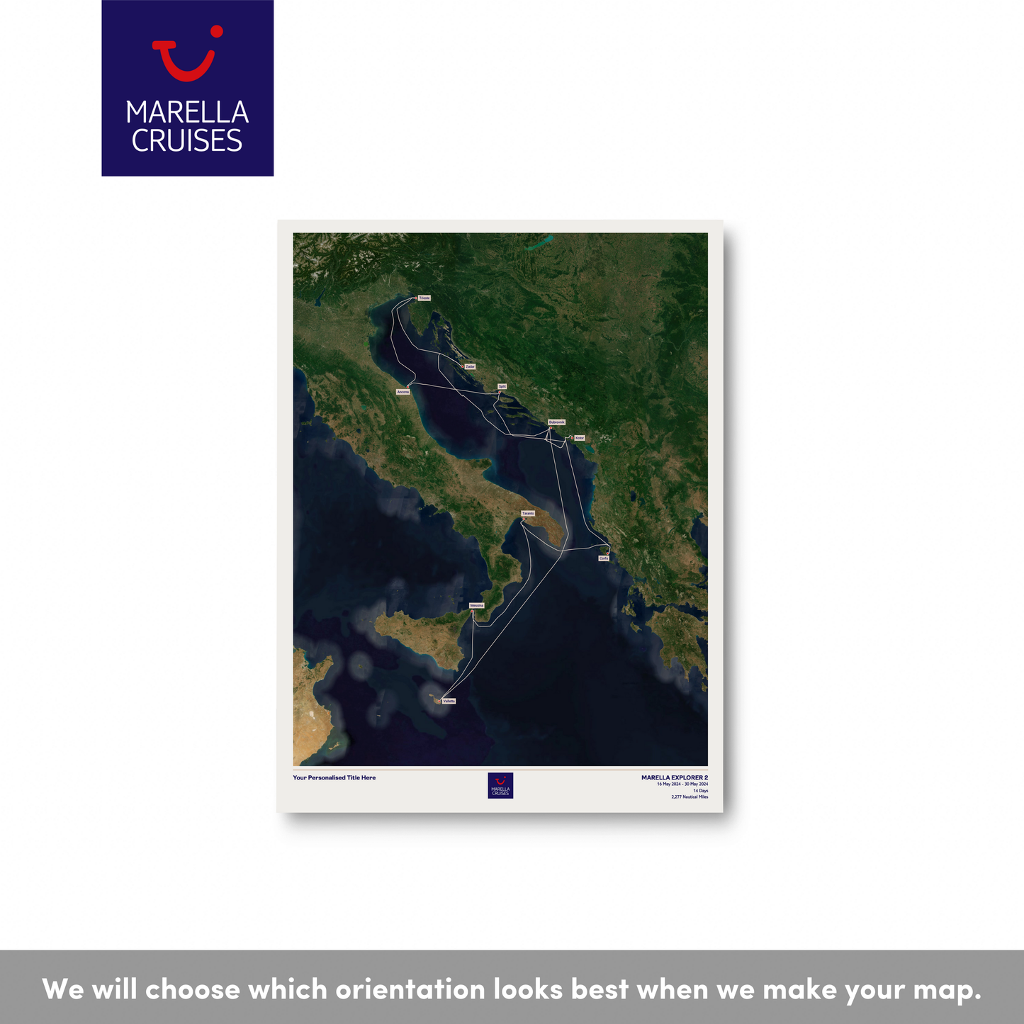 Marella Cruise Map - Satellite