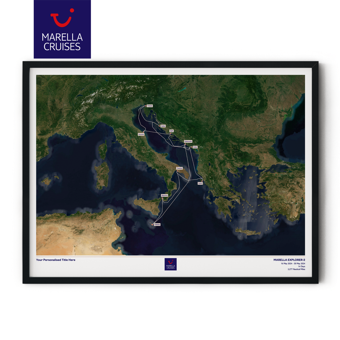 Marella Cruise Map - Satellite