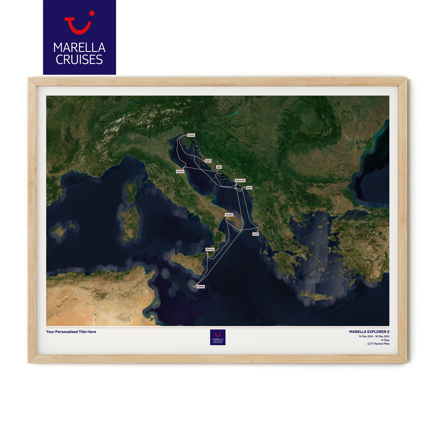 Marella Cruise Map - Satellite