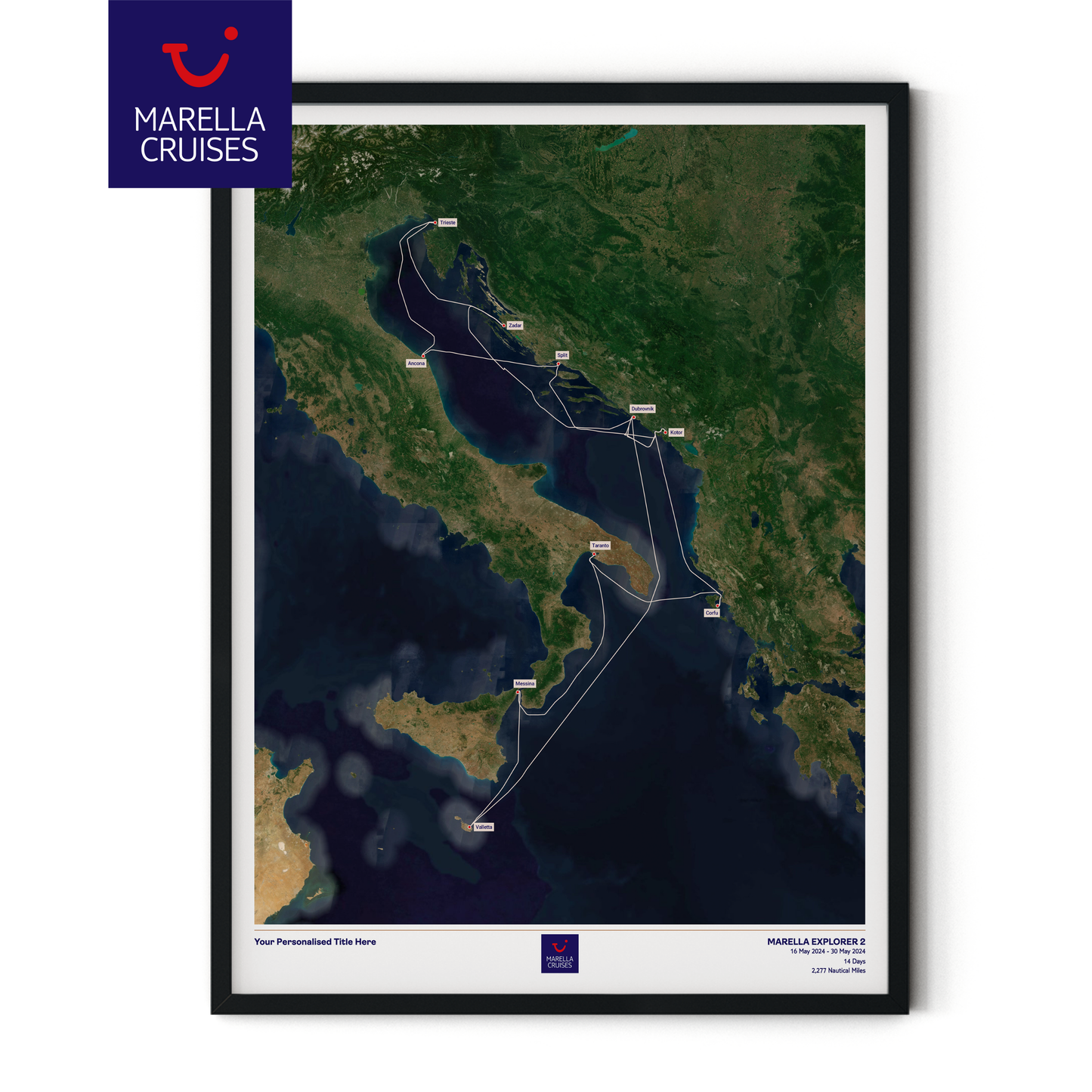 Marella Cruise Map - Satellite